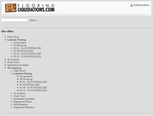 Tablet Screenshot of flooringliquidations.com
